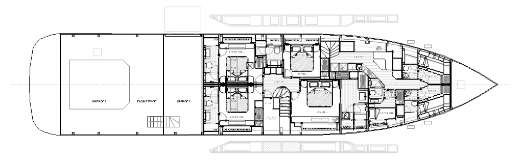 600 MAIORA 36 EXUMA lower deck