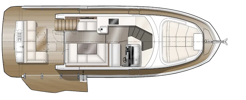 GALEON 410 HTC main deck