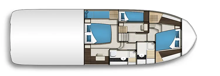 galeon 450 htc lower deck