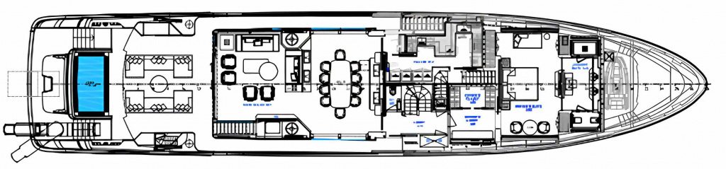 PERLA BIANCA Main deck